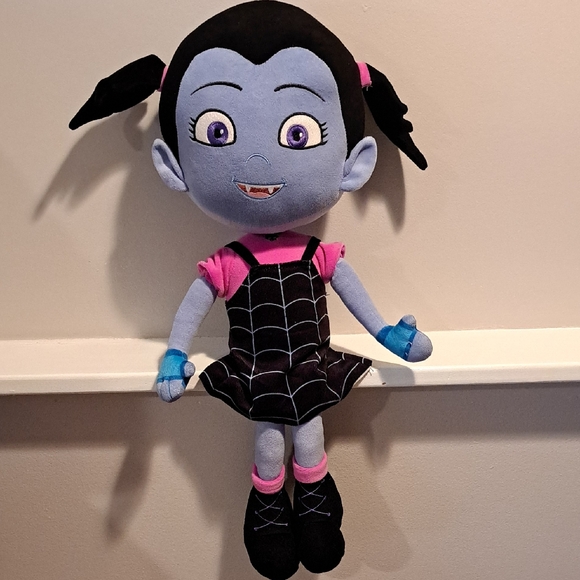 Disney Other - Disney Vampire Plush Doll - Black and Pink